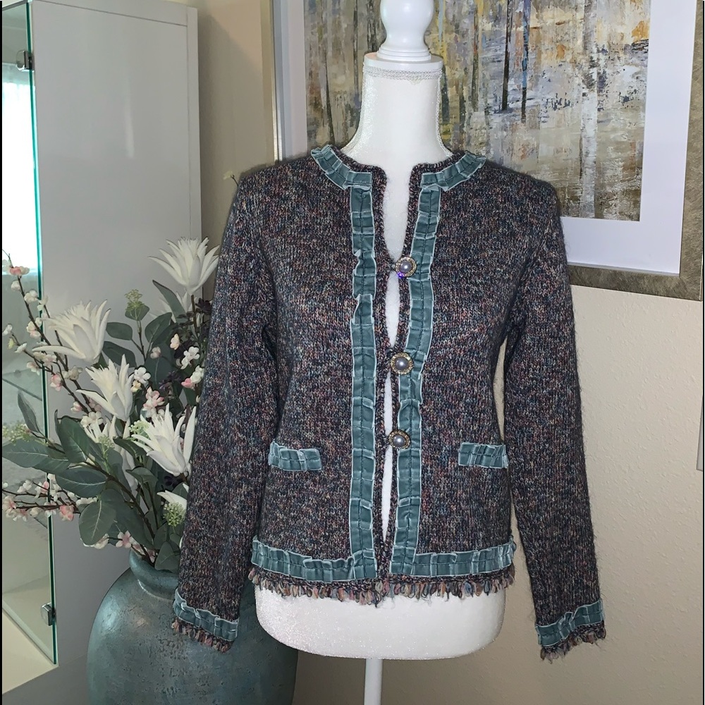 Curio wool colorful cardigan